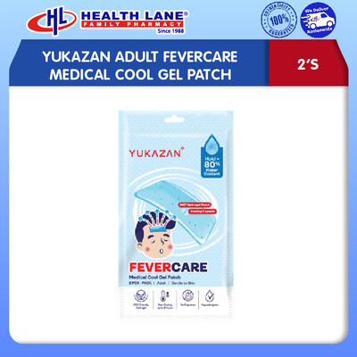 YUKAZAN ADULT FEVERCARE MEDICAL COOL GEL PATCH 2'S